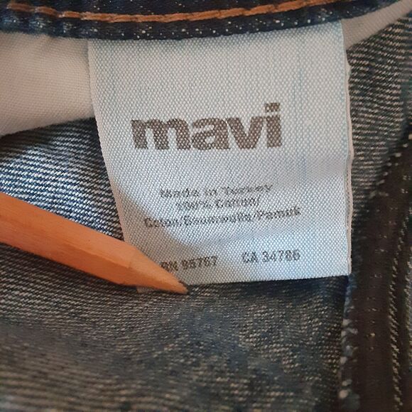 Mavi Jeans Josh Relaxed fit Straight Leg Men 38x32 Dark Blue Distressed Mid Rise - Picture 4 of 11